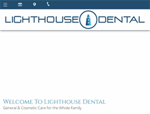 Tablet Screenshot of lighthousedentalco.com